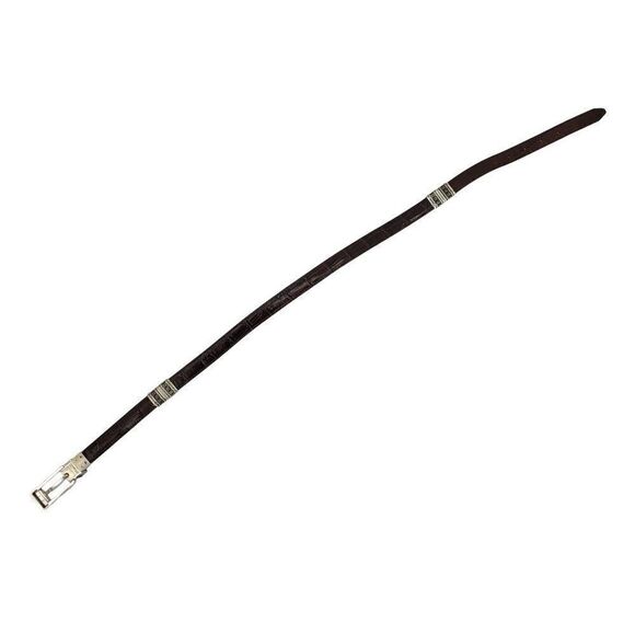 80\'s Brighton Belt Leather Reversible Skinny Brown Embossed Silver‎ Heart XS/S